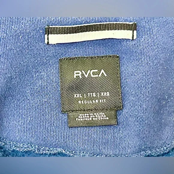 Men’s XXL RVCA Heavy Cotton Terry Shawl Collar Button Front Cardigan